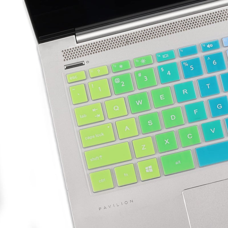 MUBUY-GOL Keyboard Cover for HP Stream 14" Laptop, HP Laptop 14-dq/dk/cf/fq 14-cf0006dx 14-cf2033wm 14-cf0013dx cf2733wm 14-cf2112wm 14-cf2111wm 14-fq1025cl 14-fq0013dx 14-fq0045nr 14-fq1003cl fq0032ms -Rainbow - Image 3